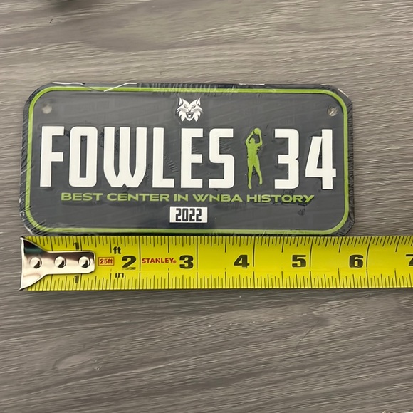 WNBA Sylvia Fowles Limited Edition Bicycle Plate, Minnesota Lynx, Final Game - Picture 3 of 3